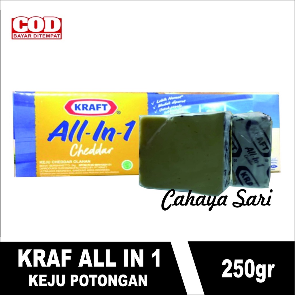 

Keju Kraft Cheddar All in 1 250g