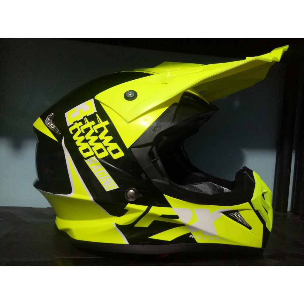 helm cross jpx, Helm cross jpx x2 plag yellow, helm cross keren, helm ringan Berkualitas