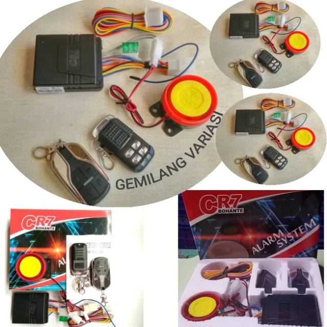 Alaram Remote Motor Cr7 Kunci Gembok Alaram Motor Beat Nmax Vario Aerox Cb150r Cbr150 Satria Fu Dll-2