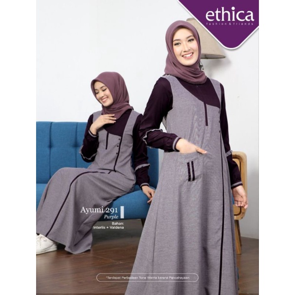gamis ayumi 291 terbaru by ethica hijab