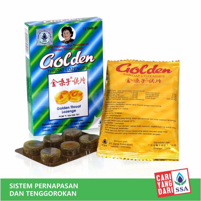 

Permen Golden Throat Lozenges - Permen Pelega Tenggorokan