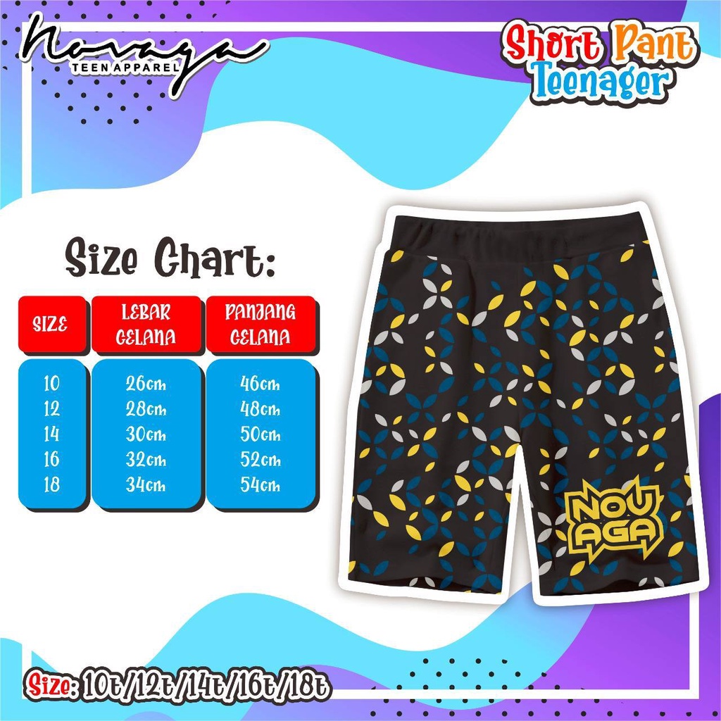 Celana Pendek Short Pants Teenager Novaga