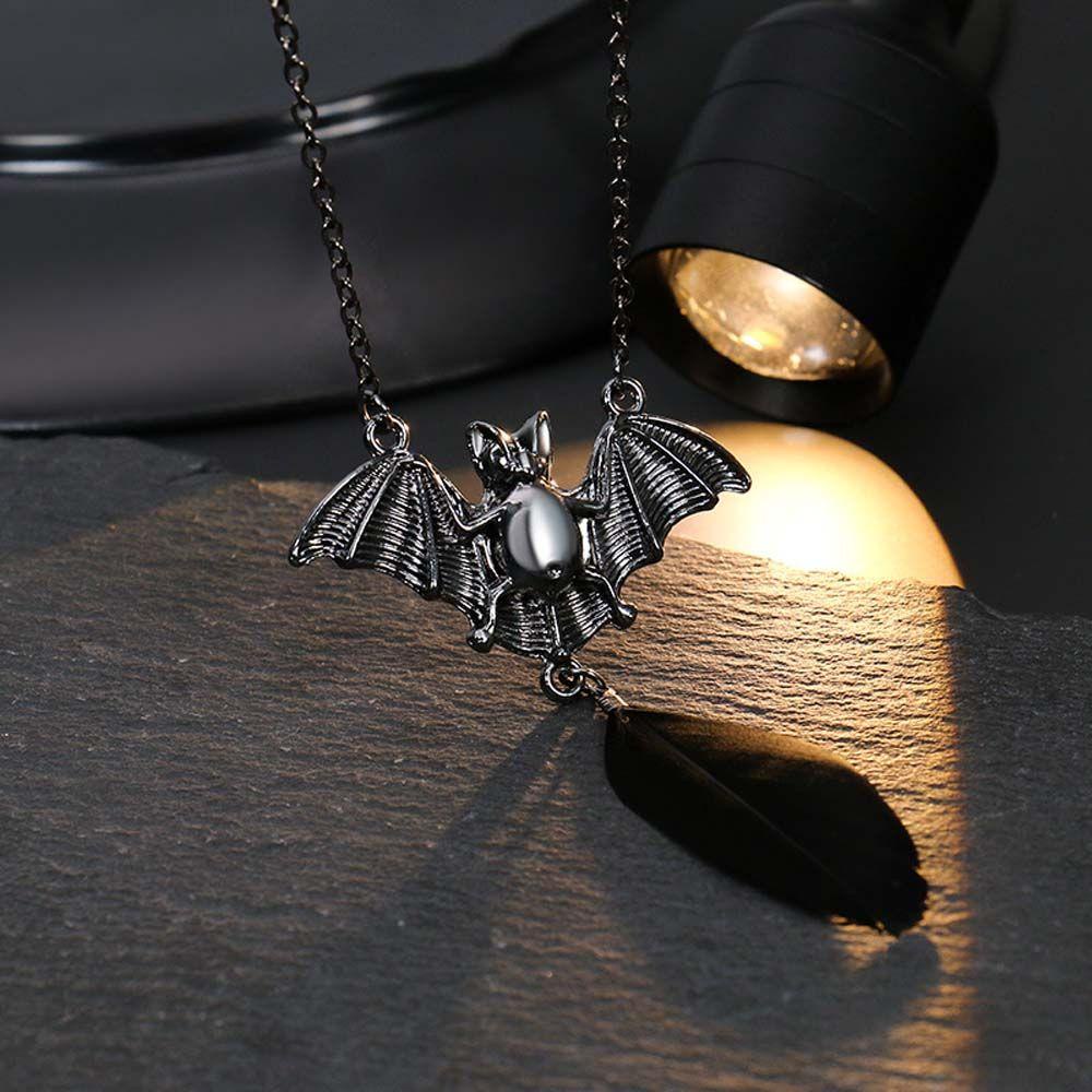 [Elegan] Unisex Halloween Kalung Lucu Unisex Punk Liontin Hantu Tengkorak Labu Pesta Properti