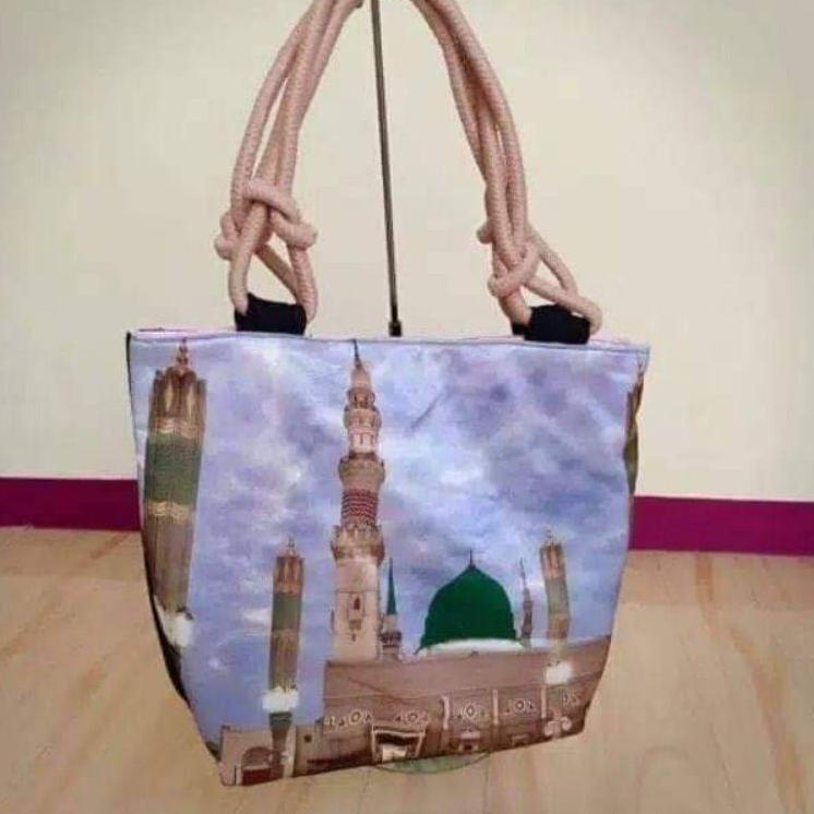 Harga Termurah Totebag ka'bah / Tote bag masjid / Makkah / Madinah / tas Tote sovenir haji umroh by zellshop