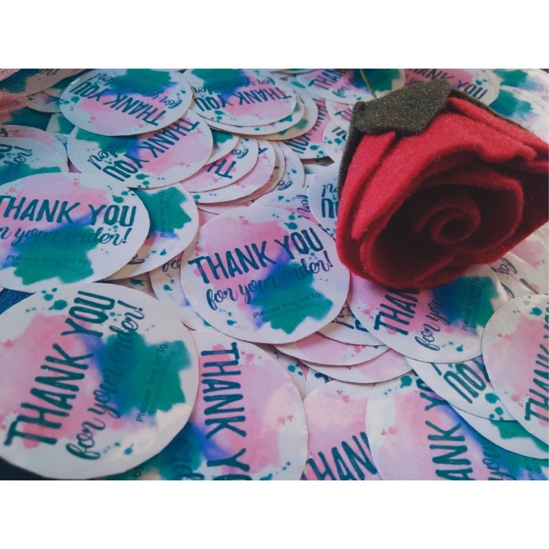 

Stiker thank you 150pcs