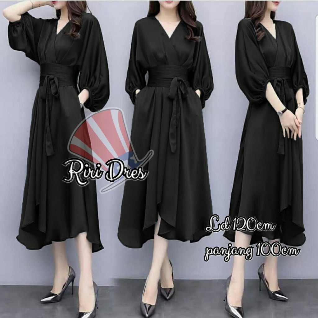 FWG - DRESS RIRI / DRESS / DRESS KOREA / DRESS WANITA CASUAL / DRESS JUMBO / BAJU DRES WANITA