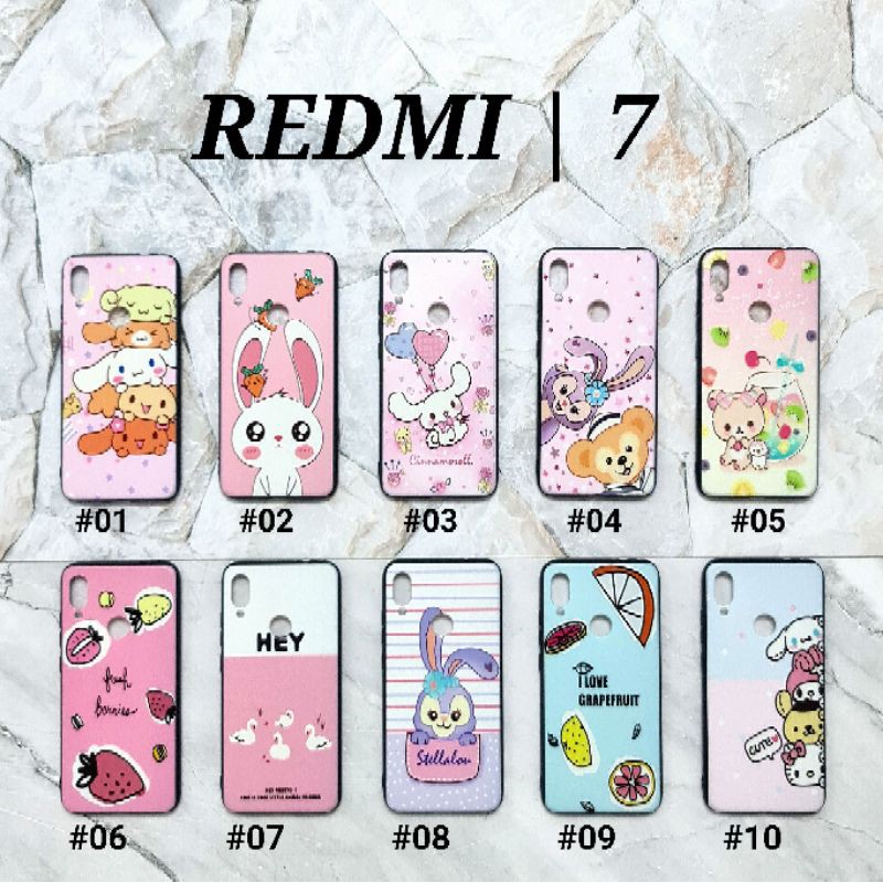 VIVO V15 OPPO A59 / F1S F11 PRO REDMI GO REDMI 7 REDMI NOTE 7 - PINKY CANDY Soft Hard Case Pastel Cartoon