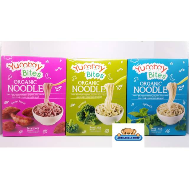 Yummy Bites ORGANIC NOODLE 200gr mie kuah organik anak