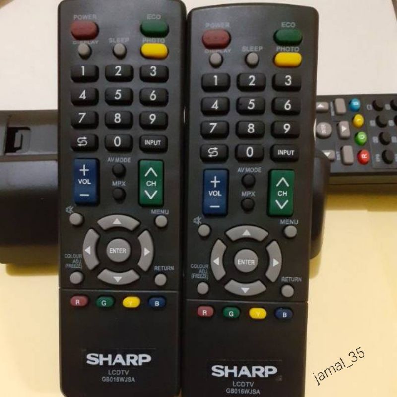 REMOTE REMOT TV SHARP AQUOS LCD LED GB016WJSA ORIGINAL PABRIK/KW