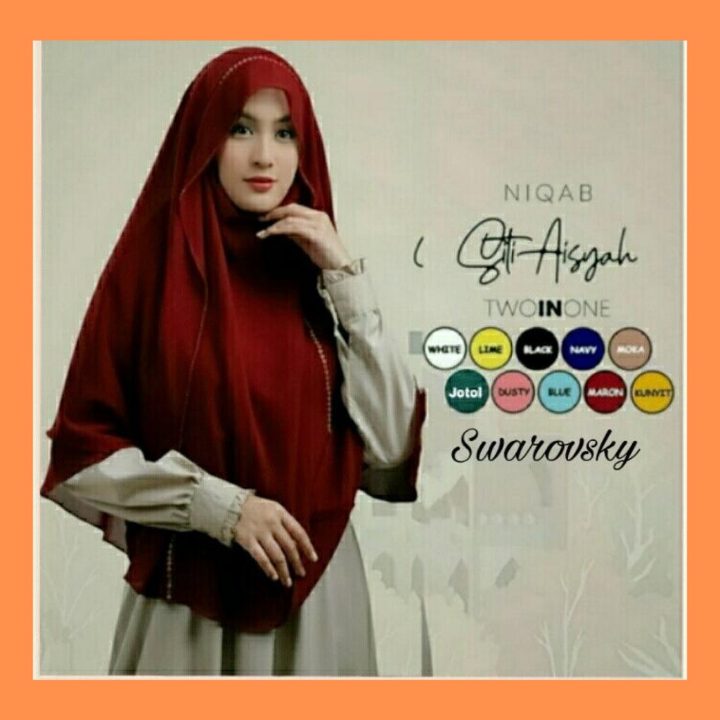 Khimar Niqob  SWAROSKY Ceruty babydoll