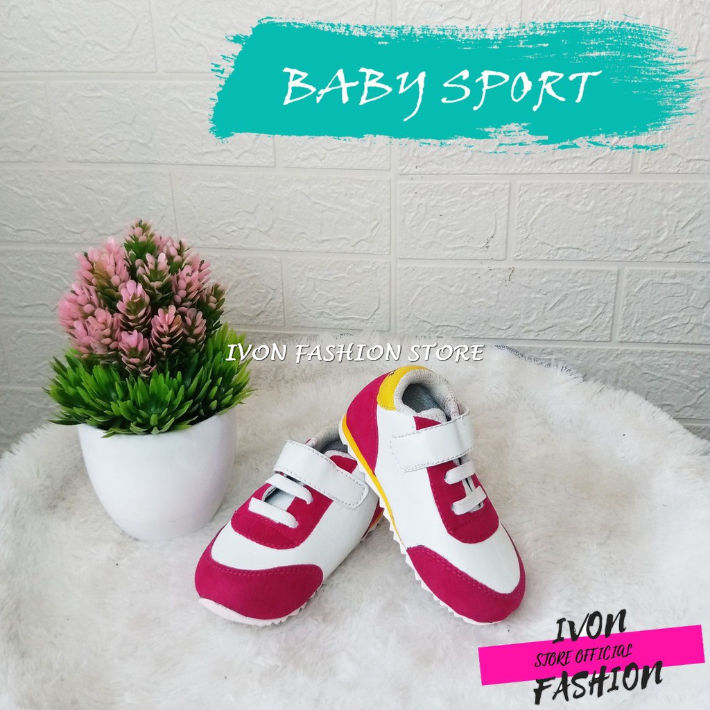 BABY SHOES/SEPATU BAYI SPORT MODEL PEREKAT UNTUK USIA 6-12 BULAN PRIA DAN WANITA MURAH BISA COD