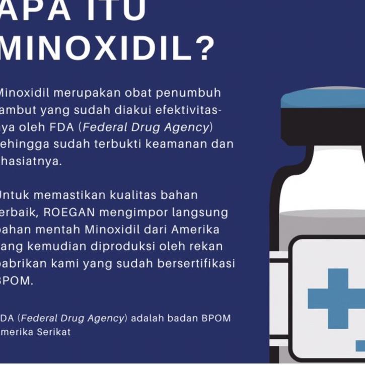 ❤️arstorejaya❤️ ROEGAN Minoxidil 5% - Penumbuh Rambut Brewok (untuk Botak & Rontok)