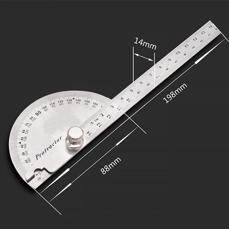 Penggaris Busur Derajat Measuring Ruler 14.5cm 180 Derajad PR180