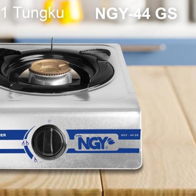✱ NGY Stain-Free Gas Stove / Kompor Gas Api 1 Tungku | NGY-444 NAGOYA ◄