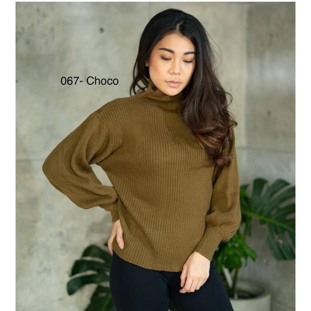 067 PREMIUM KNITTED SWEATER BAJU RAJUT WANITA BERKUALITAS