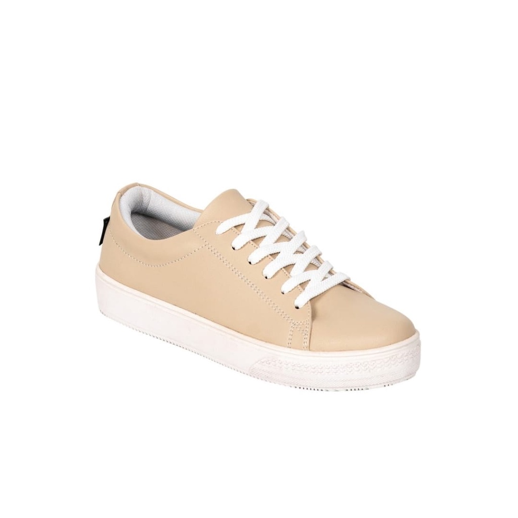 Zicoshoe Sepatu Sneakers Wanita Full All White Tali Casual Perempuan Olahraga Kanvas Cewe Printing-6