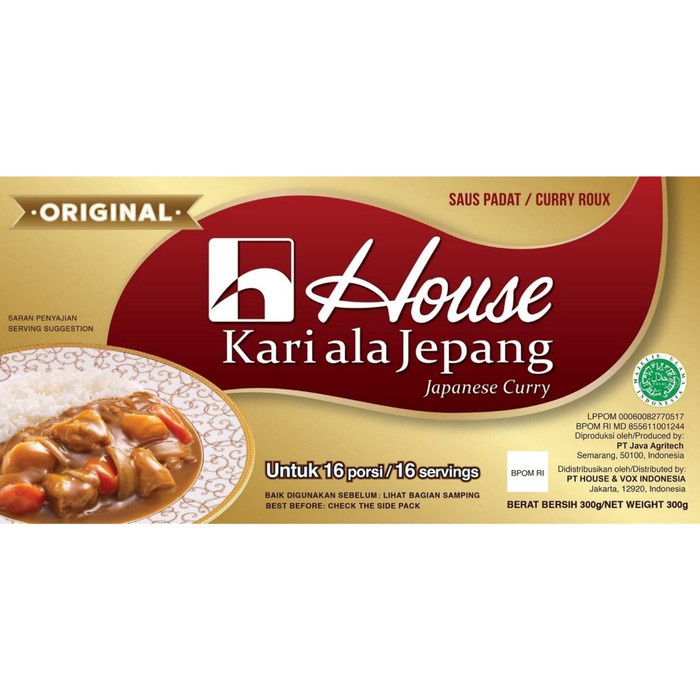 

House Kari Jepang 300 Gram | Spicy | Original | | Pedas | Halal | Japanese Curry