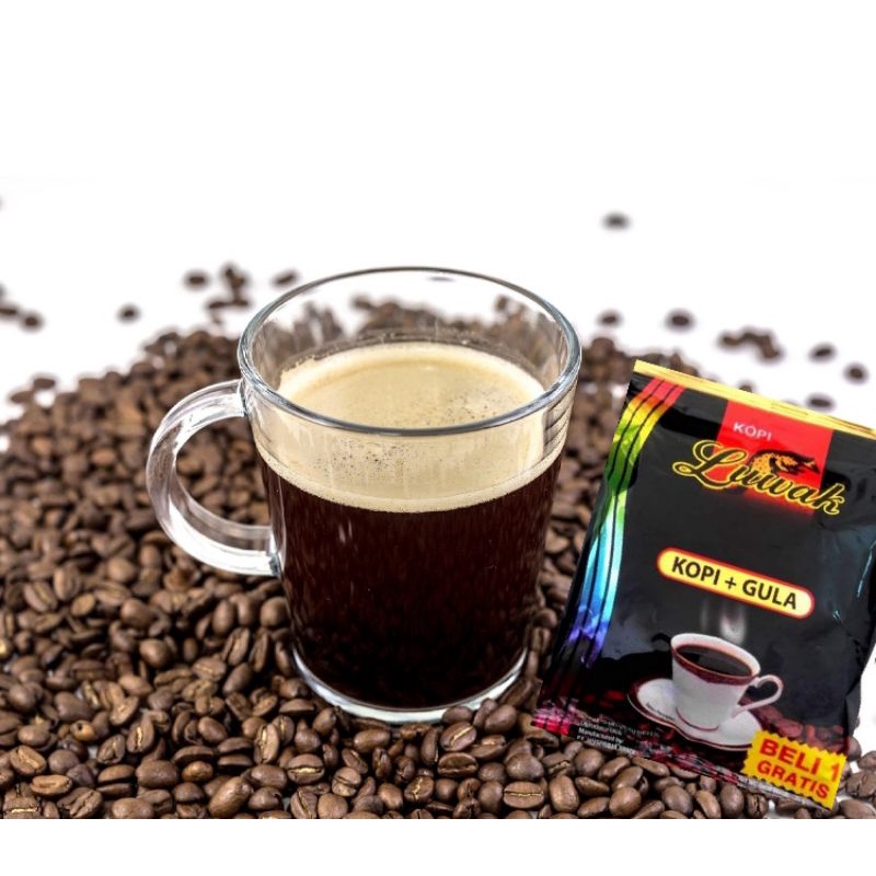 

Kopi luwak Kopi Hitam+gula Beli 1 gratis 1 (20 pcs)