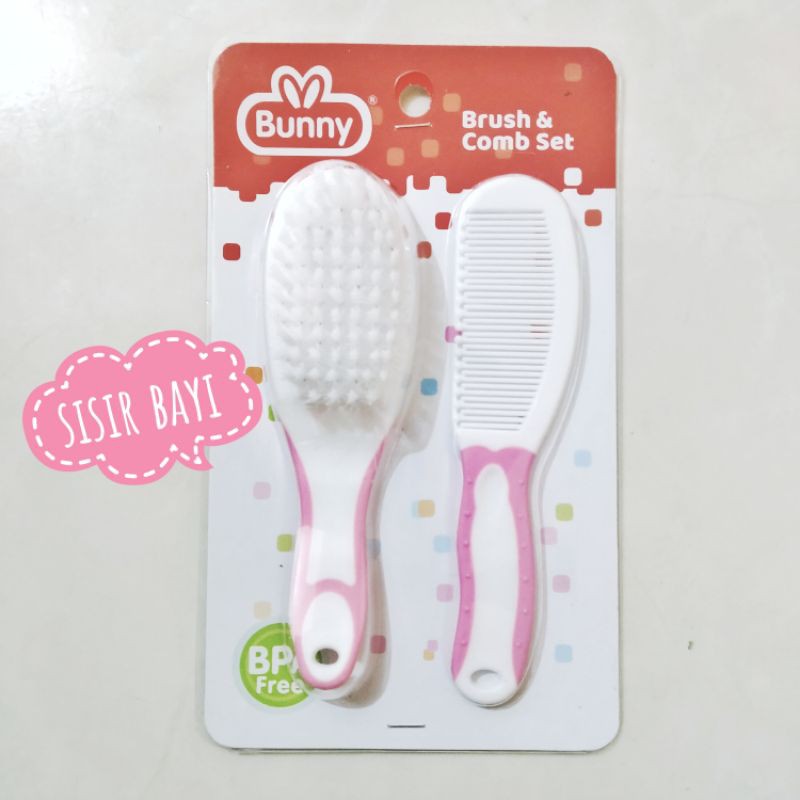 Sisir Bayi Lusty Bunny Sikat Bayi Comb. Brush Set