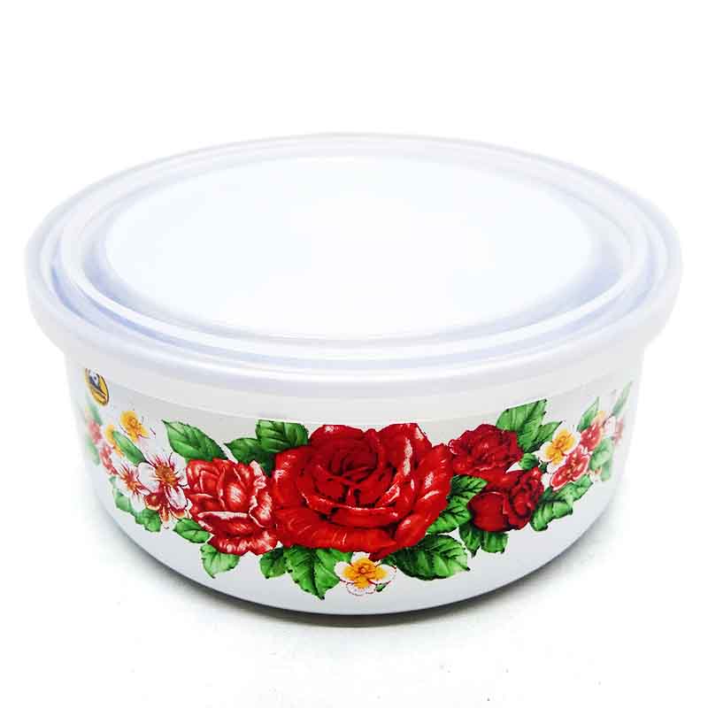 Mangkuk Maspion Mixing Bowl Susun 3 + Tutup Enamel