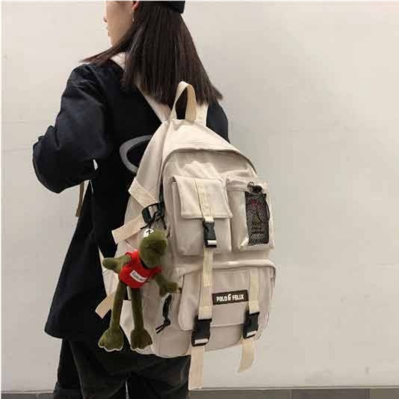 Tas Ransel Pria Wanita Tas Sekolah SMA SMP Kuliah Tas Wanita Korean Style Bagpack Korea Bisa COD Totebagmall