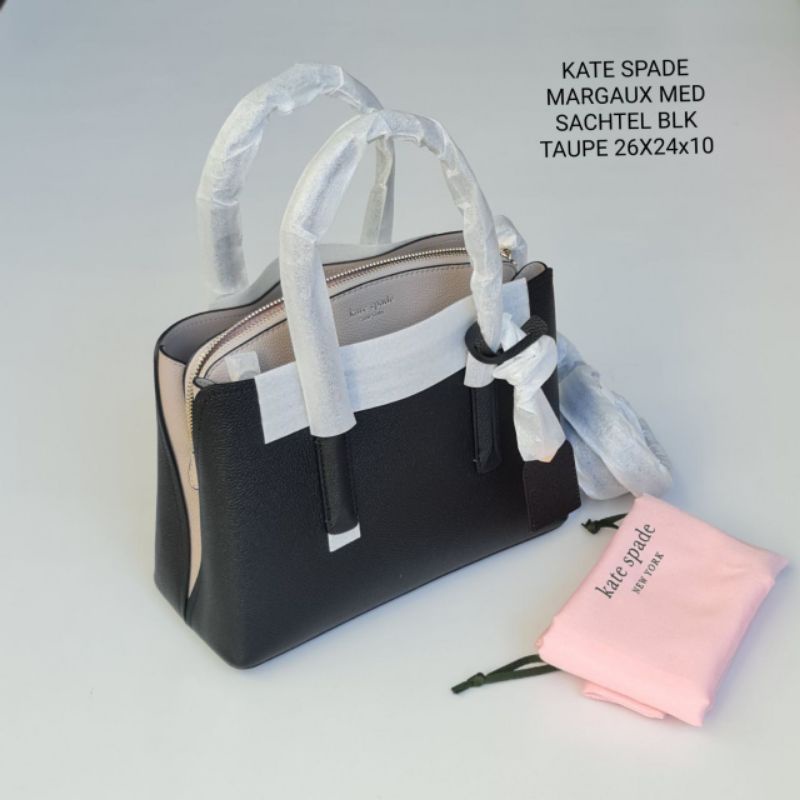 KS Margaux Medium satchel Black Taupe / dusty pick / sweet pea / tutu pink authentic