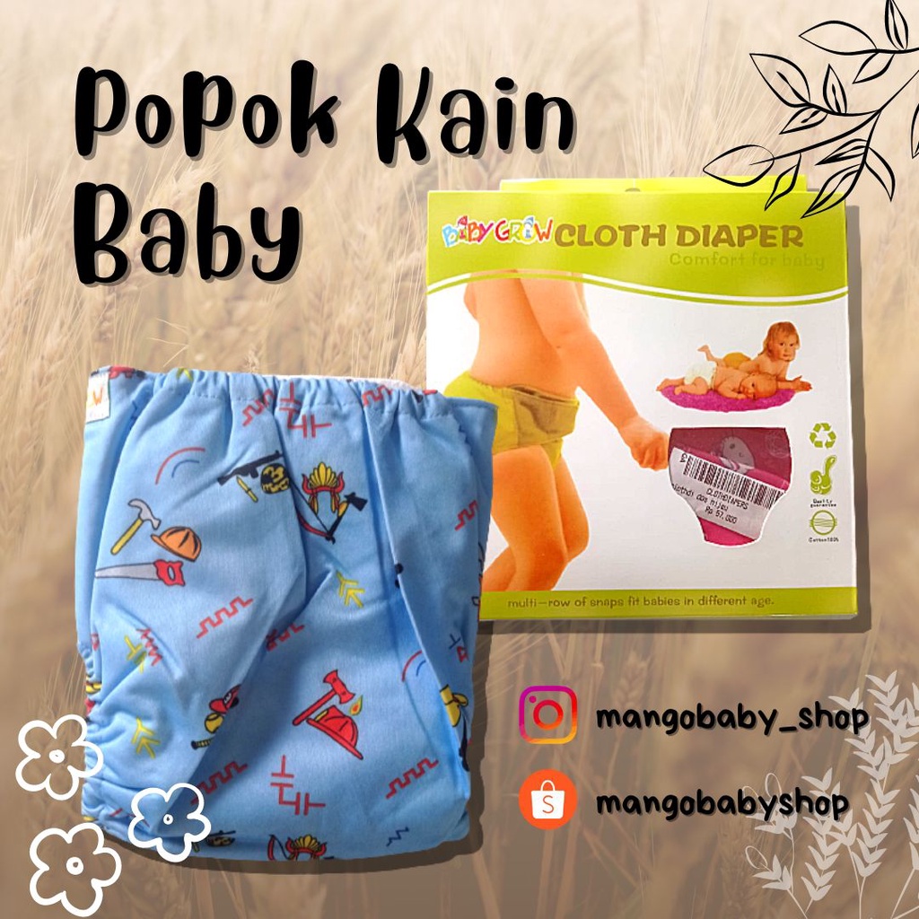 Baby grow cloth diapers clothdi 100% Katun celana pampers popok