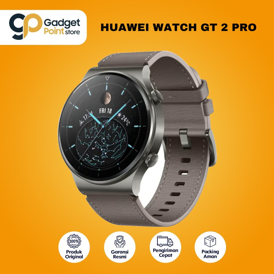 HUAWEI Watch GT 2 Pro Smartwatch Nebula Grey - Garansi TAM 1 Tahun