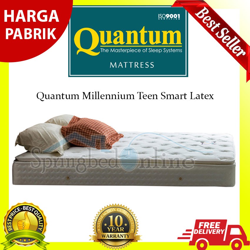 Quantum Millennium Teen Smart Latex- Springbed (Tanpa Sandaran)