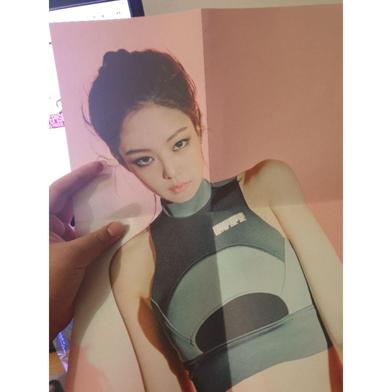 blackpink folded poster jennie jisoo kill this love