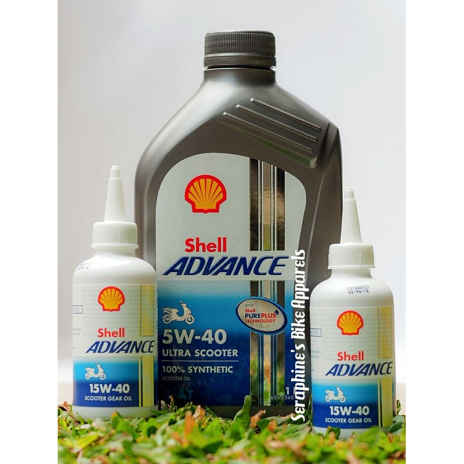 Dijual PAKET OLI SHELL ADVANCE ULTRA MATIC 1L   OLI GEAR SHELL NMAX AEROX PCX Berkualitas