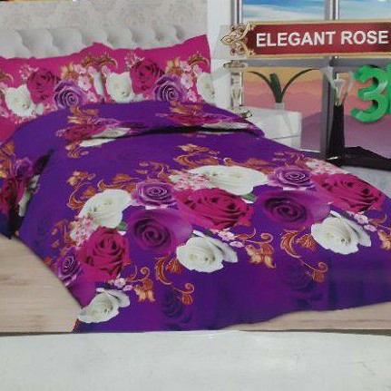 Bed cover bonita tanpa sprei uk 180x200 Elegant Rose