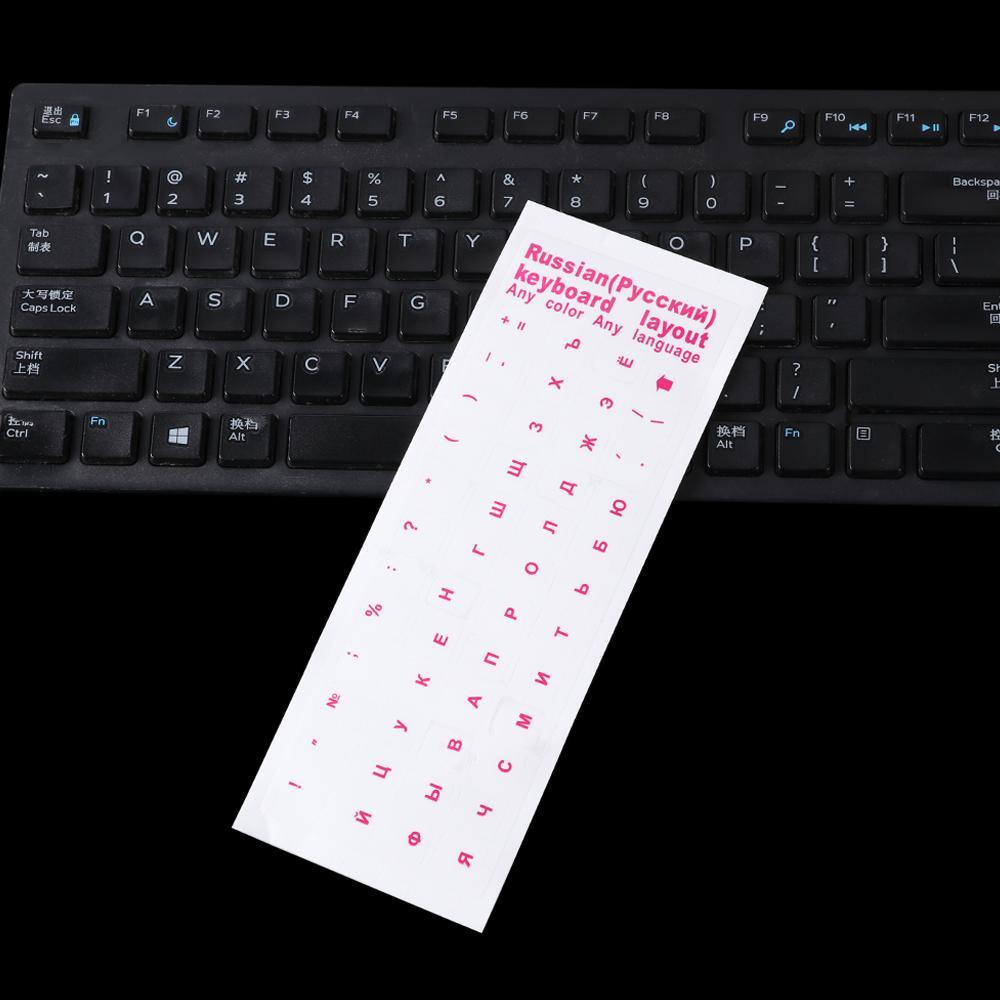 Stiker Keyboard TOP Pelindung Keyboard Multicolor PVC Transparan