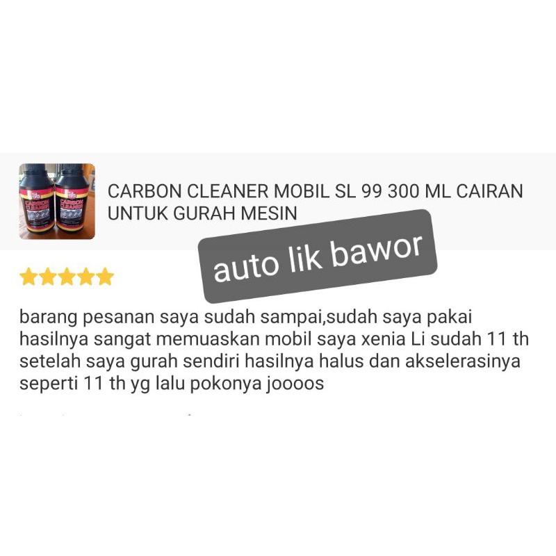 Carbon cleaner Foam Spray 500 Ml SL 99 Persis ruang bakar sudah plus selang 40 cm