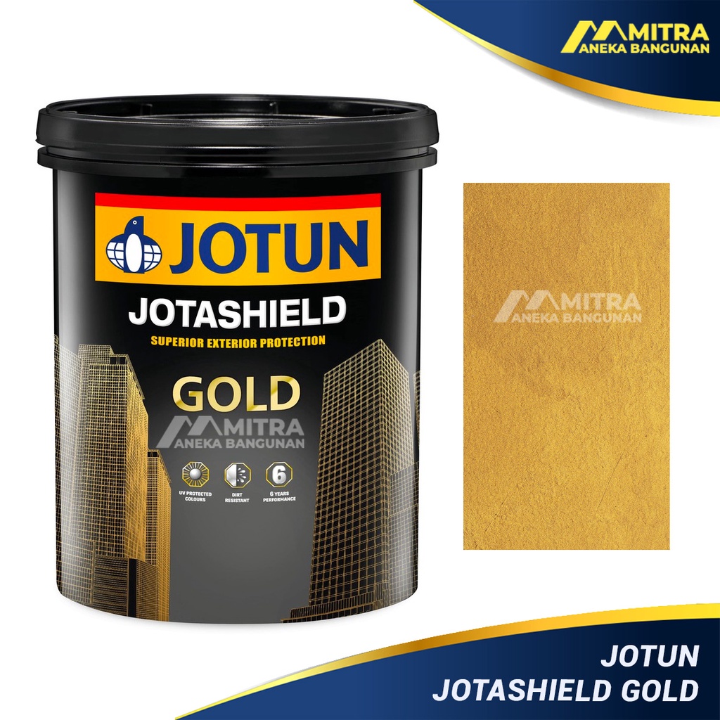 CAT TEMBOK GOLD EMAS 1 LITER / JOTUN JOTASHIELD GOLD / INTERIOR EKSTERIOR