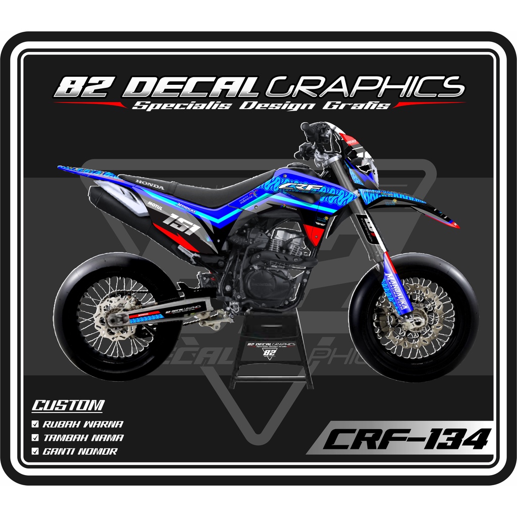 Decal Sticker MANDALIKA CRF 150L SUPERMOTO