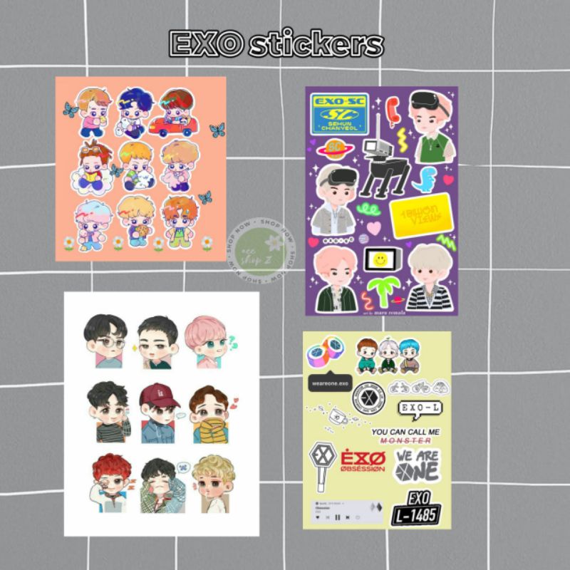 

EXO Stickers | stiker lucu | stiker jurnal | stiker aesthetic