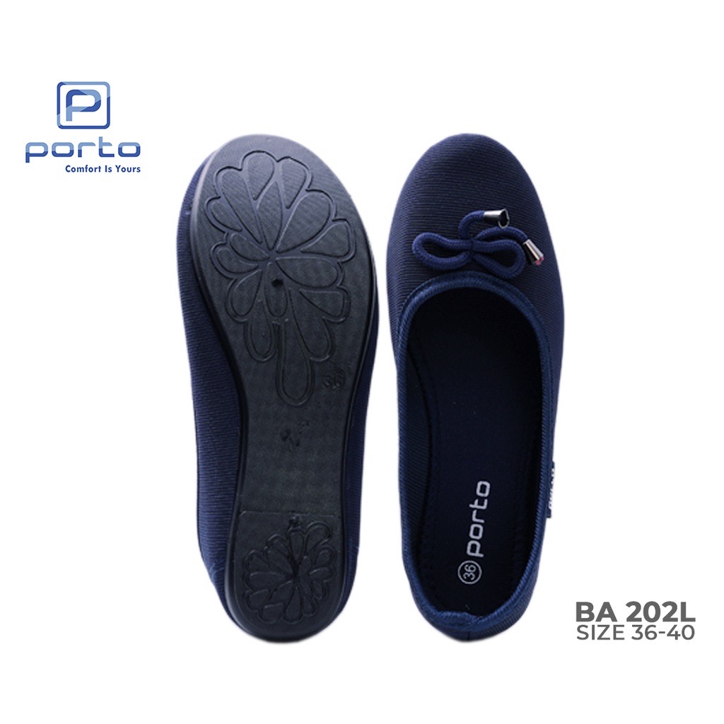 Sepatu Flatshoes Wanita Balet Korea Terbaru Porto BA202L