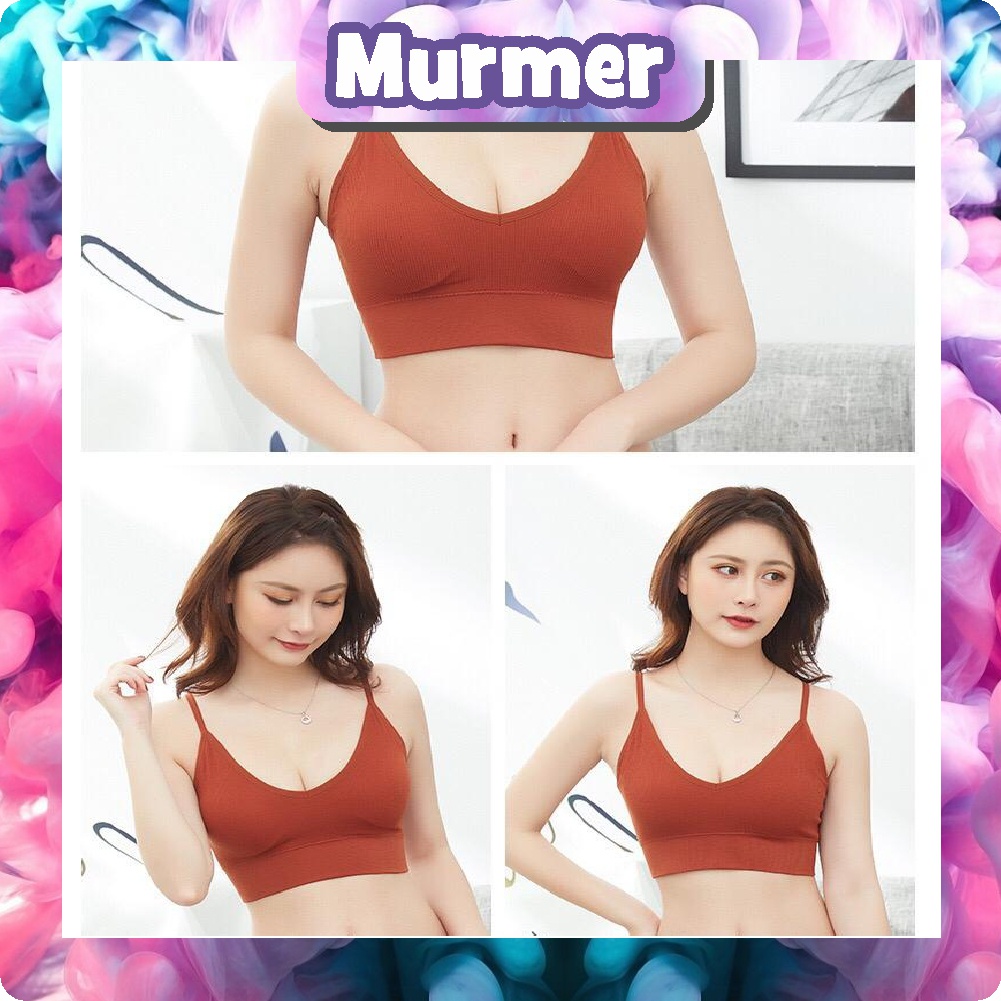 MurmerOfficial B035 Sport Bra Wanita Motif Bunga BH Fitness Bra Senam Zumba Yoga Olahraga Import