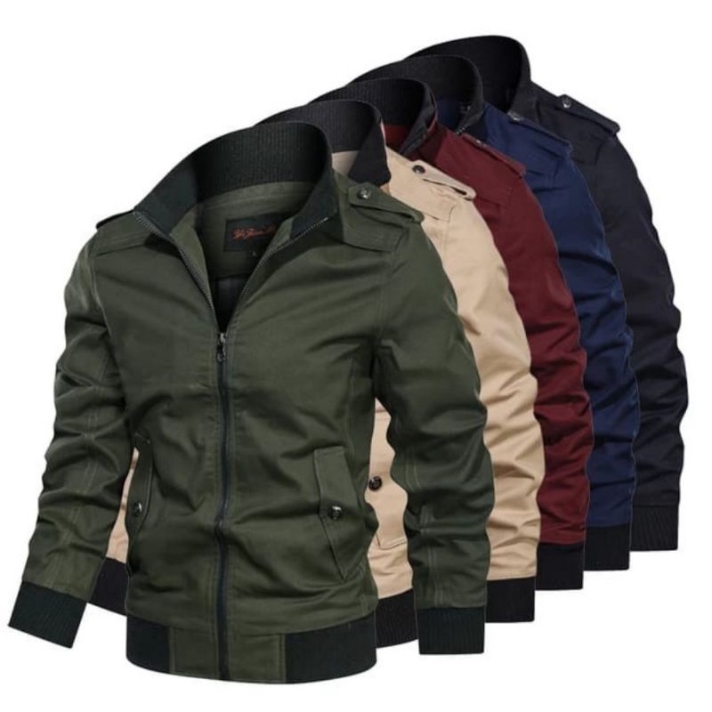 jaket / Jaket pria terbaru / jaket casual kain katun / jaket bomber  deluxe / jaket katun premium Mu