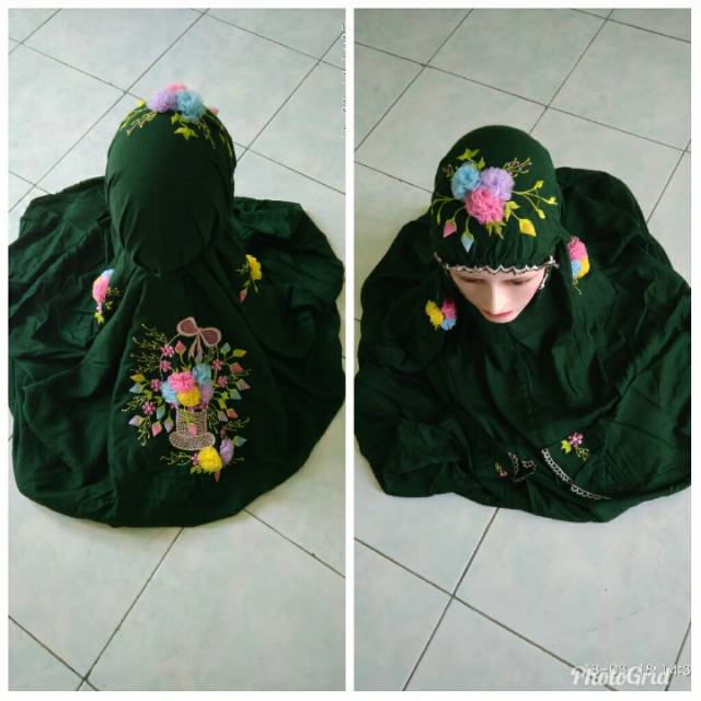 Mukena bordir timbul