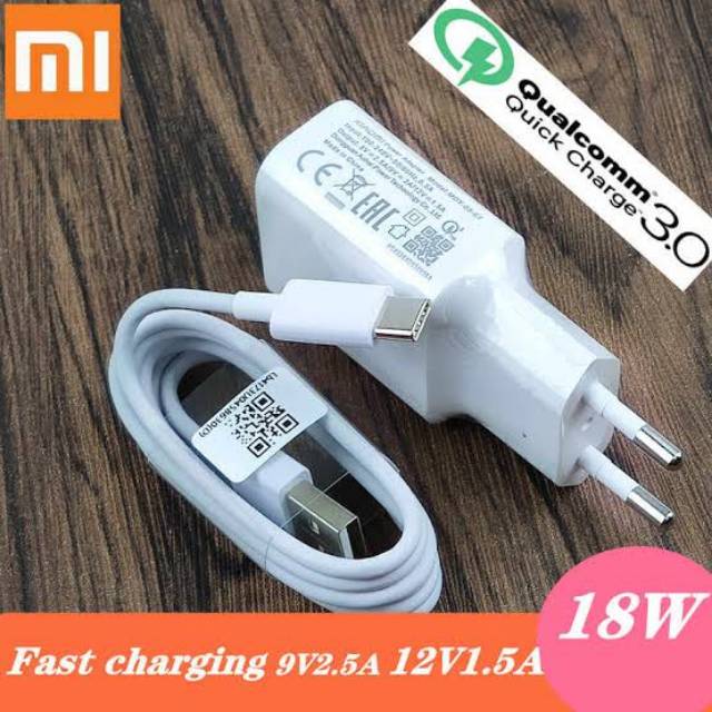 Charger Xiaomi Redmi Note 8 USB Type C Quick Charge 3.0 18W ORIGINAL ...