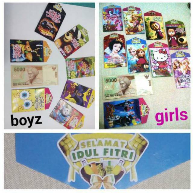 

Amplop lebaran karakter (10 pcs)