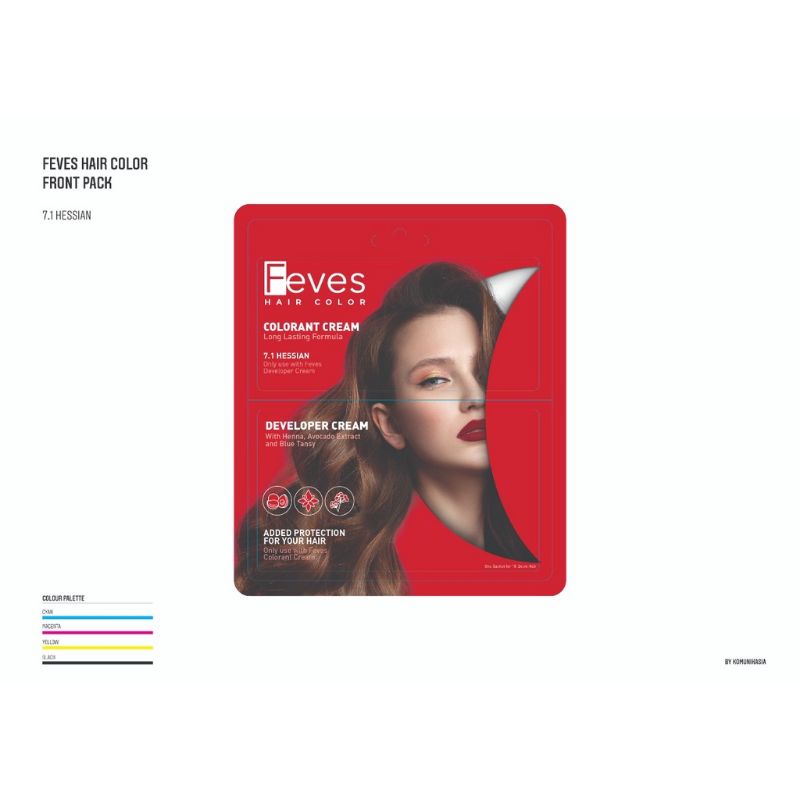 Feves/ MiLittle Hair Color 30 mL -Feves cat rambut pewarna rambut