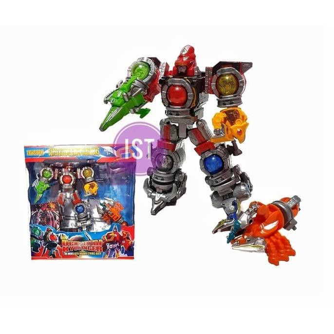 MAINAN ANAK ROBOT KYURANGER LION KYURENOH