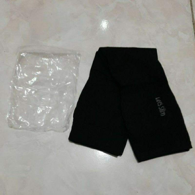 PROMO MANSET TANGAN HANDSOCK MANGSET PELINDUNG TANGAN LETS SLIM Anti UV LEMBUT DINGIN-Hitam tanpa kotak