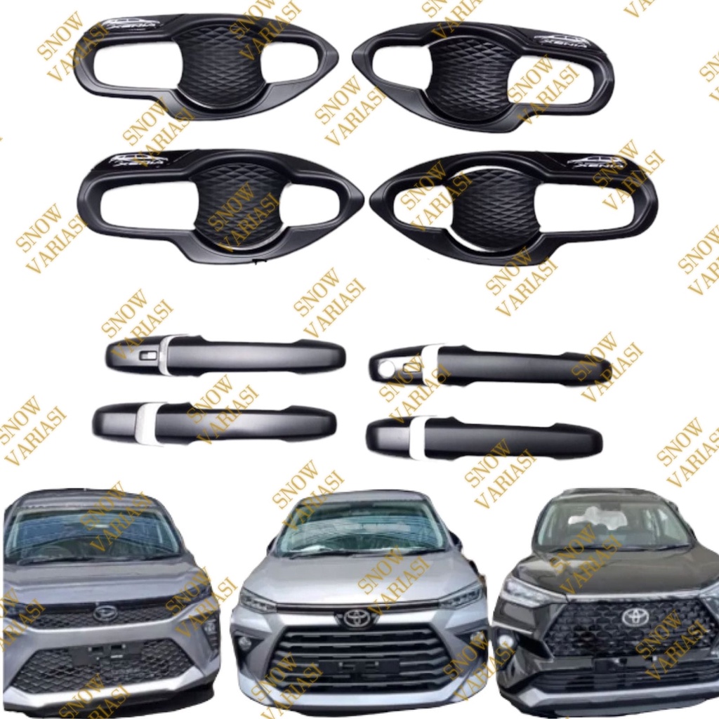 Paket Outer Handle Cover Avanza Xenia Veloz 2022 2023 UP Hitam