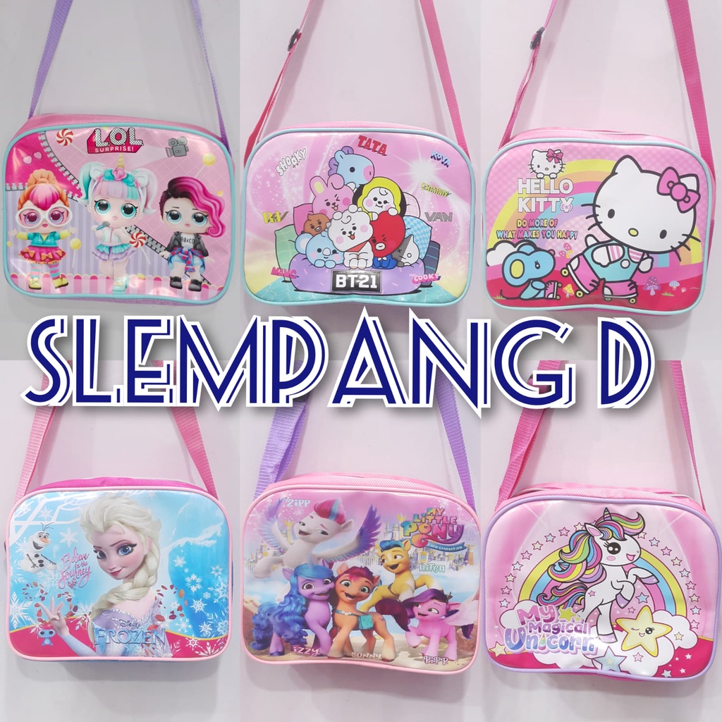 JOYELSY - Slempang D motif karakter cewek cowok