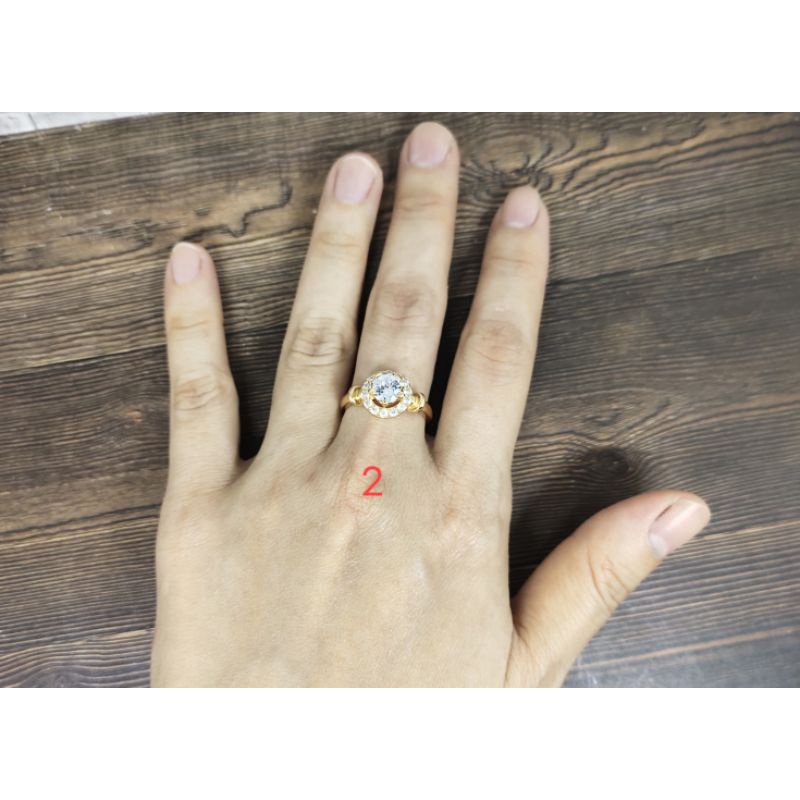 Fifi Fashion Cincin Fashion Model Perhiasan Lapis Emas C38