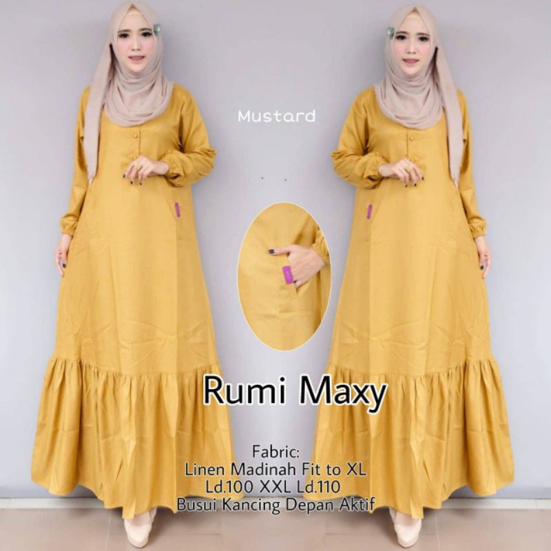 GAMIS KATUN MADINA RUMI MAXY DRESS REMPEL